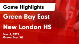 Green Bay East  vs New London HS Game Highlights - Jan. 4, 2022