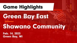 Green Bay East  vs Shawano Community  Game Highlights - Feb. 14, 2023