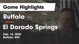 Buffalo  vs El Dorado Springs  Game Highlights - Feb. 14, 2020
