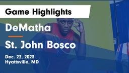 DeMatha  vs St. John Bosco  Game Highlights - Dec. 22, 2023