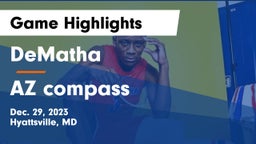 DeMatha  vs AZ compass Game Highlights - Dec. 29, 2023