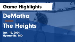 DeMatha  vs The Heights  Game Highlights - Jan. 10, 2024