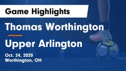 Thomas Worthington  vs Upper Arlington  Game Highlights - Oct. 24, 2020