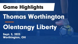 Thomas Worthington  vs Olentangy Liberty  Game Highlights - Sept. 5, 2023