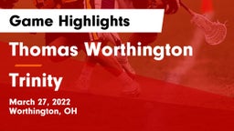 Thomas Worthington  vs Trinity  Game Highlights - March 27, 2022