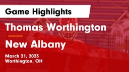 Thomas Worthington  vs New Albany  Game Highlights - March 21, 2023