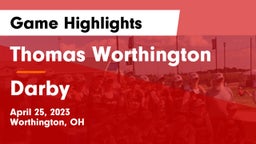 Thomas Worthington  vs Darby  Game Highlights - April 25, 2023