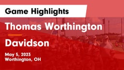 Thomas Worthington  vs Davidson  Game Highlights - May 5, 2023