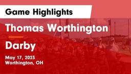 Thomas Worthington  vs Darby  Game Highlights - May 17, 2023
