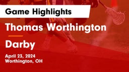 Thomas Worthington  vs Darby  Game Highlights - April 23, 2024