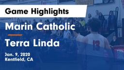 Marin Catholic  vs Terra Linda  Game Highlights - Jan. 9, 2020