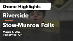 Riverside  vs Stow-Munroe Falls  Game Highlights - March 1, 2023