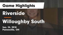 Riverside  vs Willoughby South  Game Highlights - Jan. 24, 2018