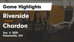 Riverside  vs Chardon  Game Highlights - Jan. 4, 2020