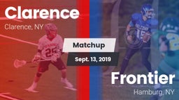 Matchup: Clarence  vs. Frontier  2019