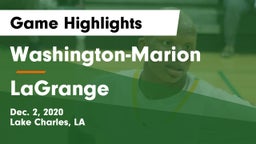 Washington-Marion  vs LaGrange  Game Highlights - Dec. 2, 2020