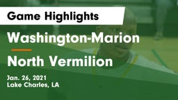 Washington-Marion  vs North Vermilion  Game Highlights - Jan. 26, 2021