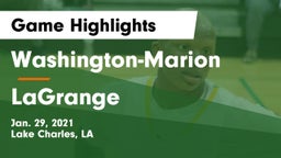 Washington-Marion  vs LaGrange  Game Highlights - Jan. 29, 2021
