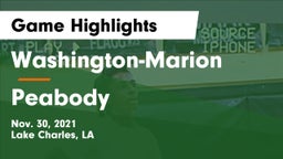 Washington-Marion  vs Peabody  Game Highlights - Nov. 30, 2021