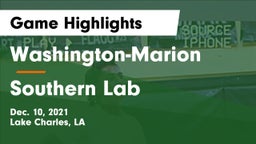 Washington-Marion  vs Southern Lab  Game Highlights - Dec. 10, 2021