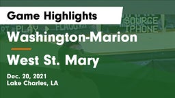 Washington-Marion  vs West St. Mary  Game Highlights - Dec. 20, 2021