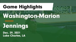 Washington-Marion  vs Jennings  Game Highlights - Dec. 29, 2021