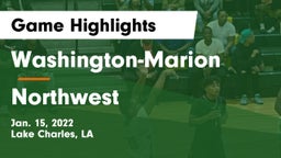 Washington-Marion  vs Northwest  Game Highlights - Jan. 15, 2022