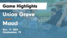 Union Grove  vs Maud  Game Highlights - Nov. 17, 2023