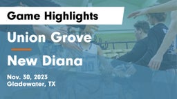 Union Grove  vs New Diana  Game Highlights - Nov. 30, 2023