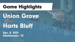 Union Grove  vs Harts Bluff  Game Highlights - Dec. 8, 2023