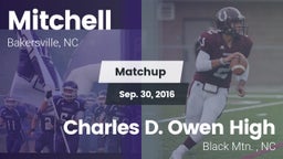 Matchup: Mitchell  vs. Charles D. Owen High 2016