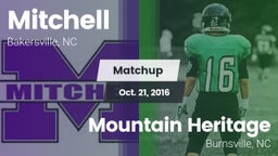 Matchup: Mitchell  vs. Mountain Heritage  2016