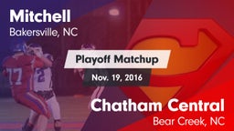 Matchup: Mitchell  vs. Chatham Central  2016