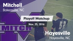 Matchup: Mitchell  vs. Hayesville 2016