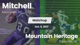 Matchup: Mitchell  vs. Mountain Heritage  2017