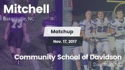 Matchup: Mitchell  vs. Community School of Davidson 2017