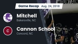 Recap: Mitchell  vs. Cannon School 2018