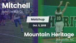 Matchup: Mitchell  vs. Mountain Heritage  2018