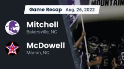 Recap: Mitchell  vs. McDowell   2022