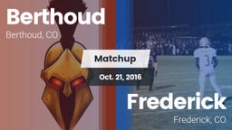 Matchup: Berthoud  vs. Frederick  2016