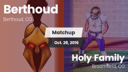 Matchup: Berthoud  vs. Holy Family  2016