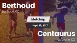 Matchup: Berthoud  vs. Centaurus  2017