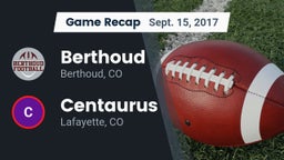 Recap: Berthoud  vs. Centaurus  2017