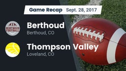 Recap: Berthoud  vs. Thompson Valley  2017