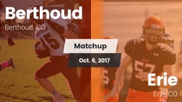 Matchup: Berthoud  vs. Erie  2017