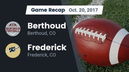 Recap: Berthoud  vs. Frederick  2017
