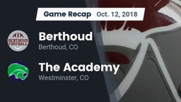 Recap: Berthoud  vs. The Academy 2018