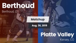Matchup: Berthoud  vs. Platte Valley  2019