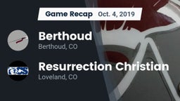 Recap: Berthoud  vs. Resurrection Christian  2019