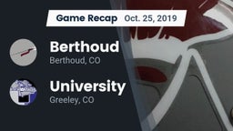 Recap: Berthoud  vs. University  2019